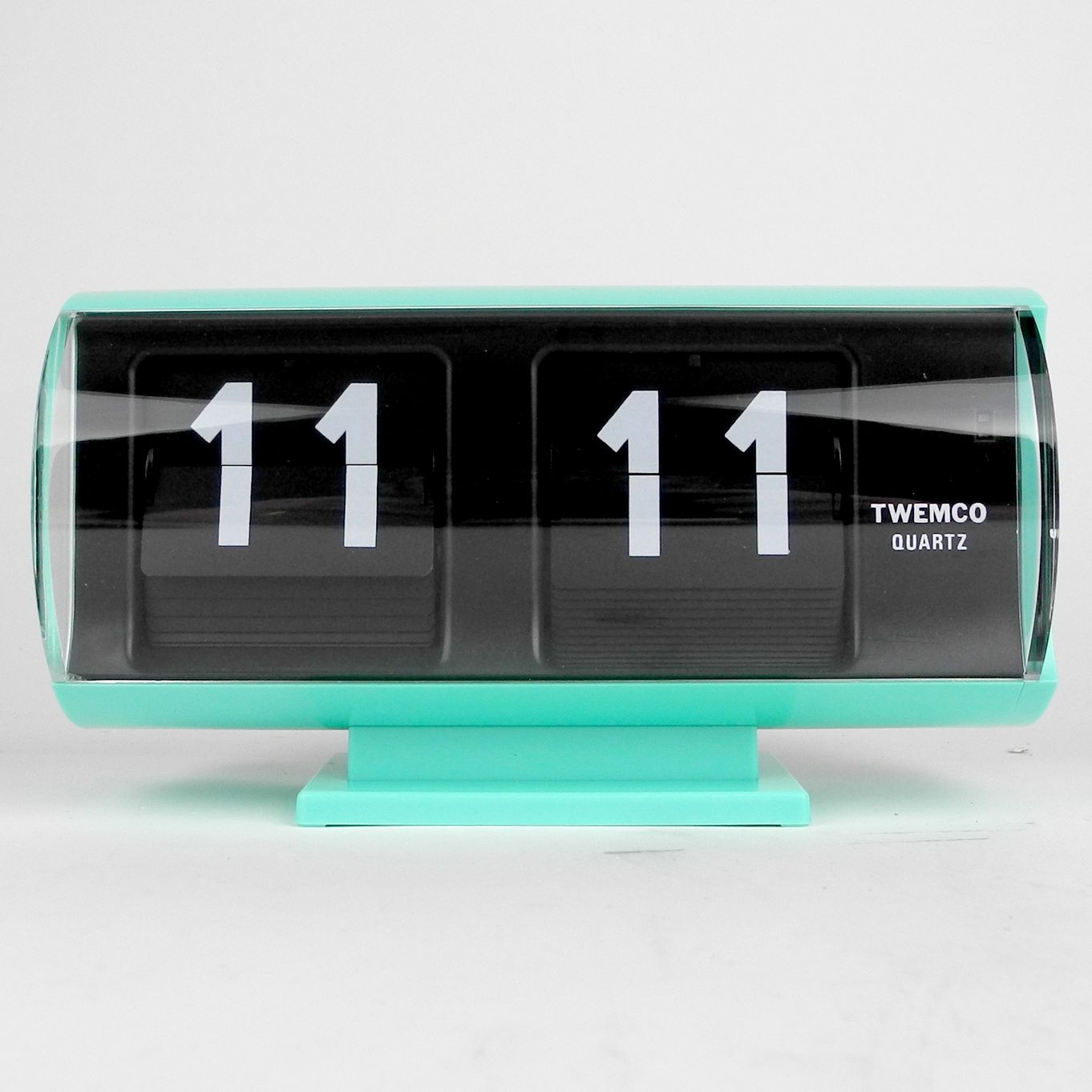 TWEMCO DRUM CLOCK in ORANGE