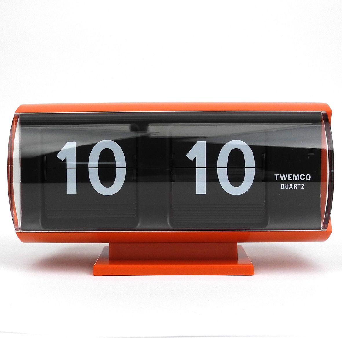 TWEMCO DRUM CLOCK in ORANGE