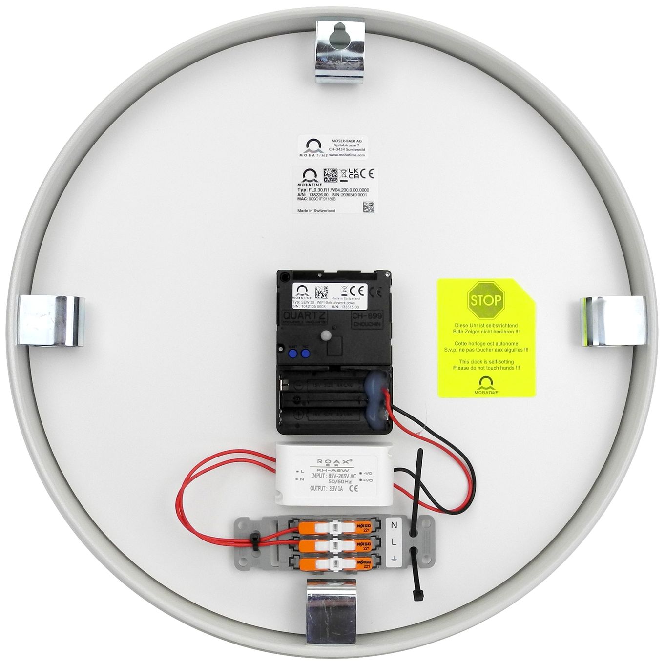 The WiFi Clock by MOBATIME - 240v Mains Version